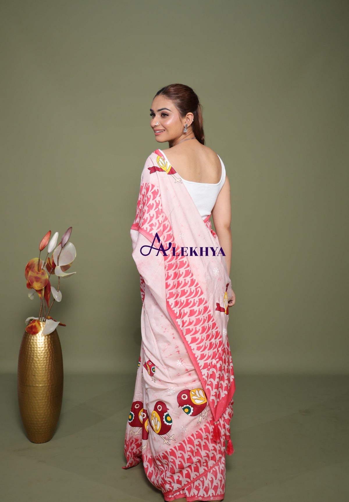 Playful Birds – Artisanal Batik - Handcrafted Muslin Silk