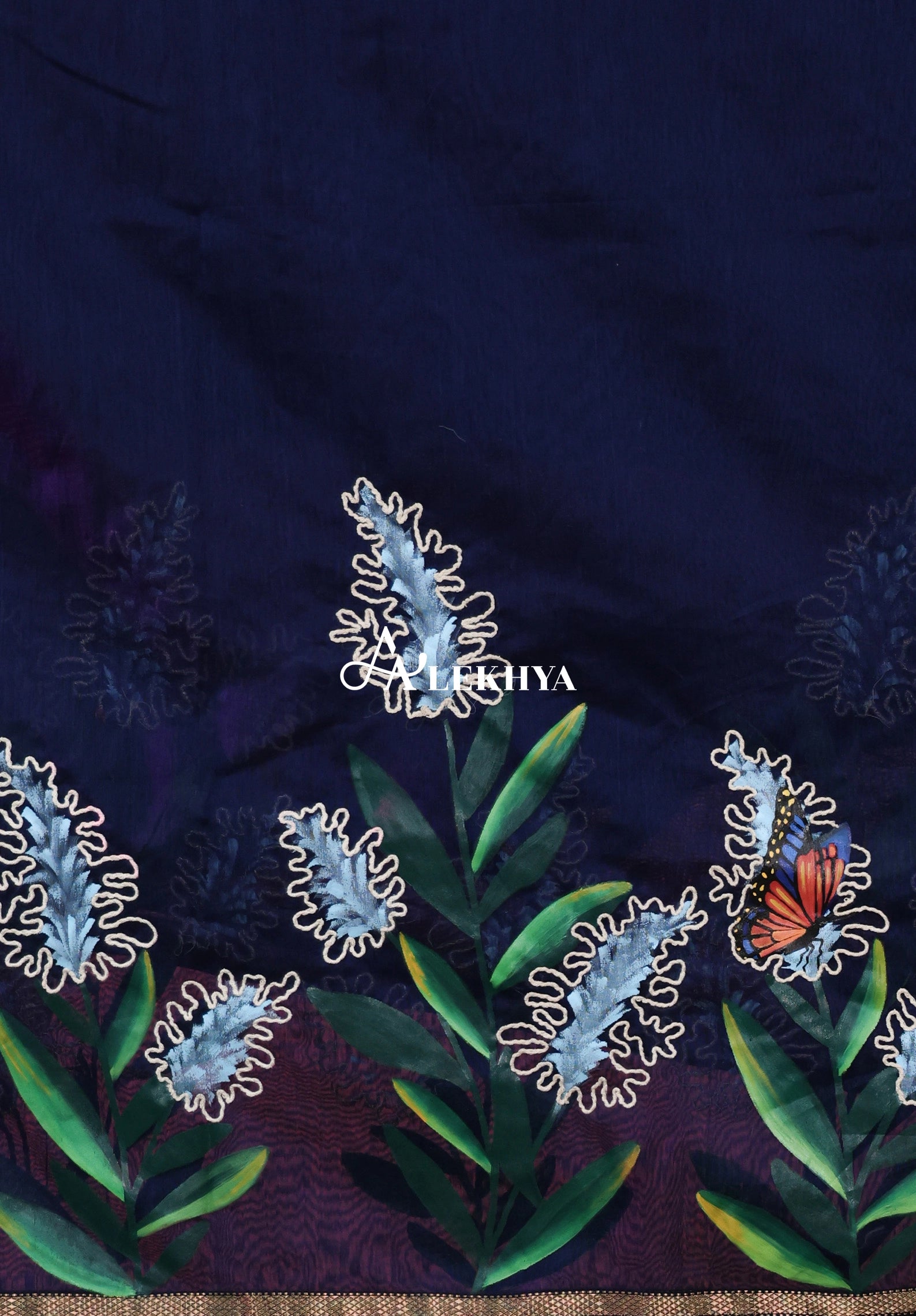 Botanical Threadwork - Maheshwari Woven Grace