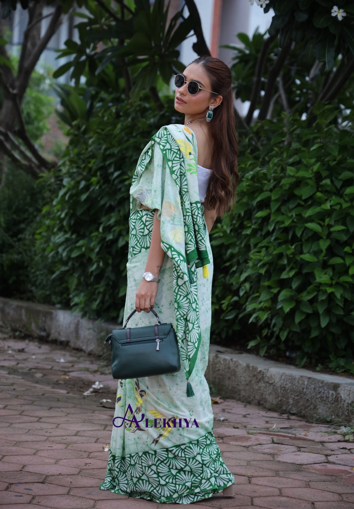 Verdant Flight – Batik Signature – Handcrafted Muslin Silk