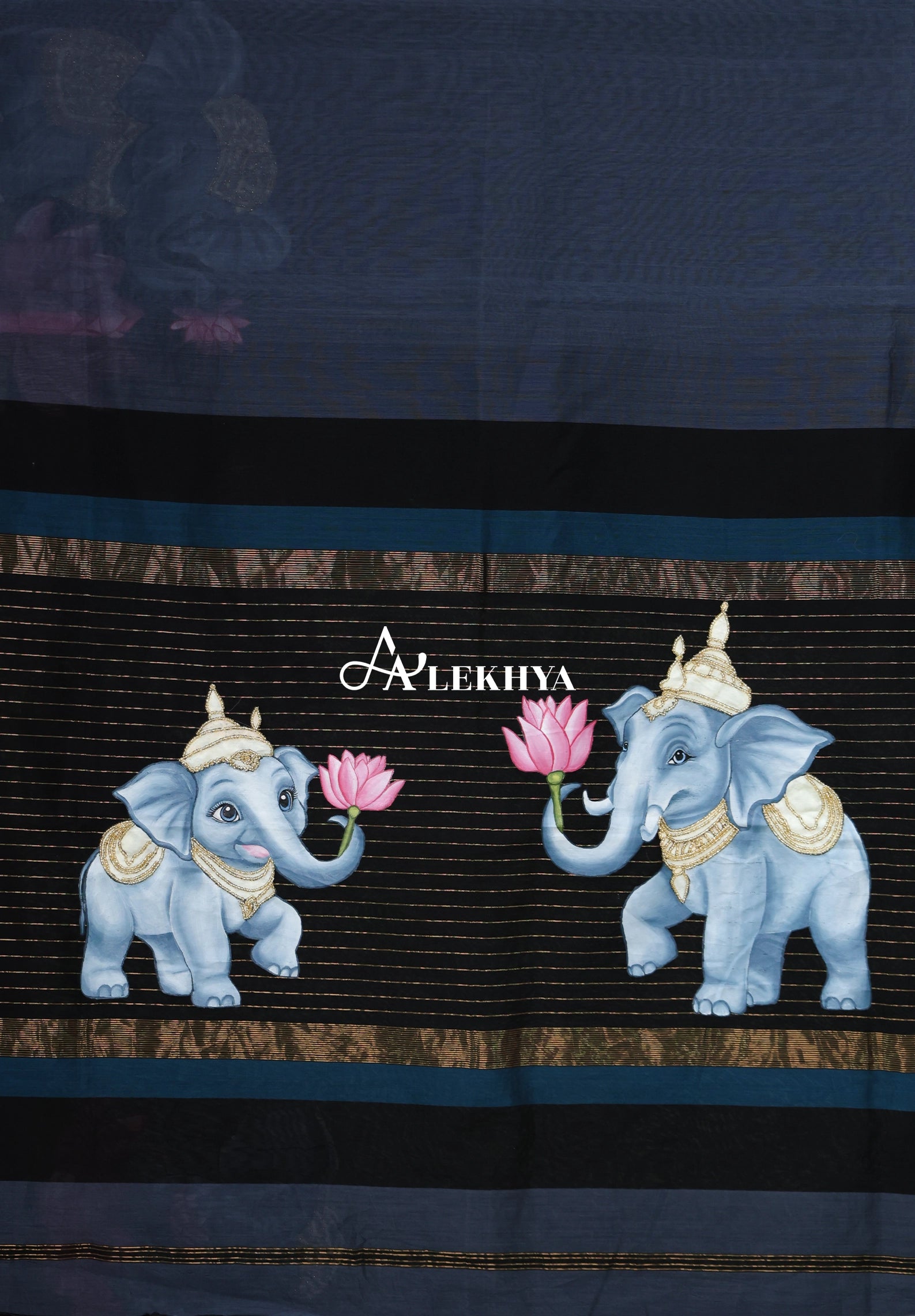 Bal Gajraj- Painted Stories Maheshwari Saree