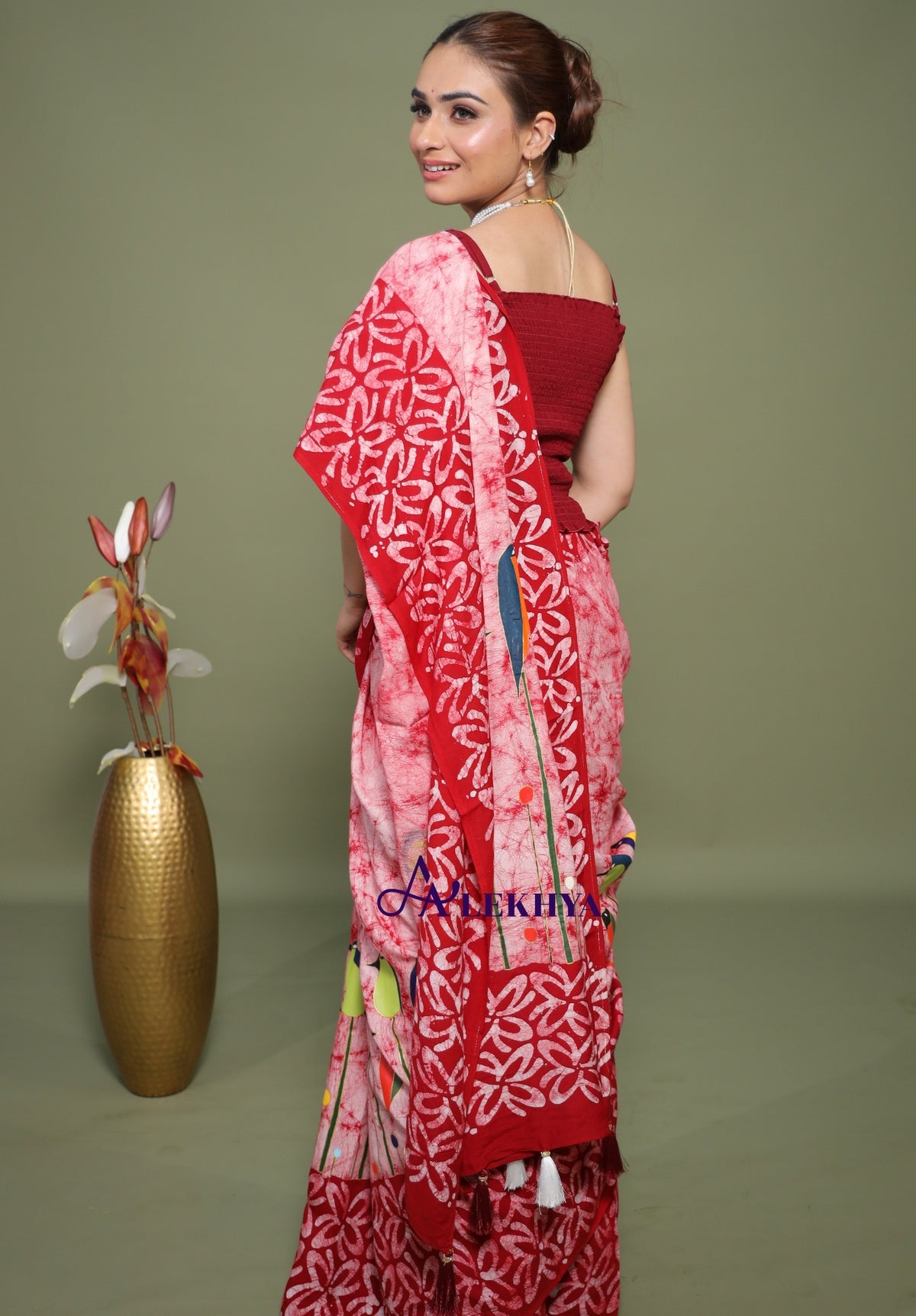 Avian Symphony – Artisanal Batik - Handcrafted Muslin Silk