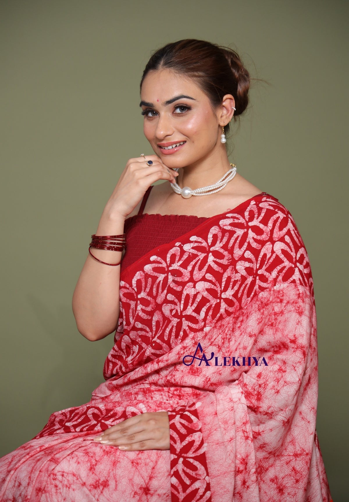 Avian Symphony – Artisanal Batik - Handcrafted Muslin Silk